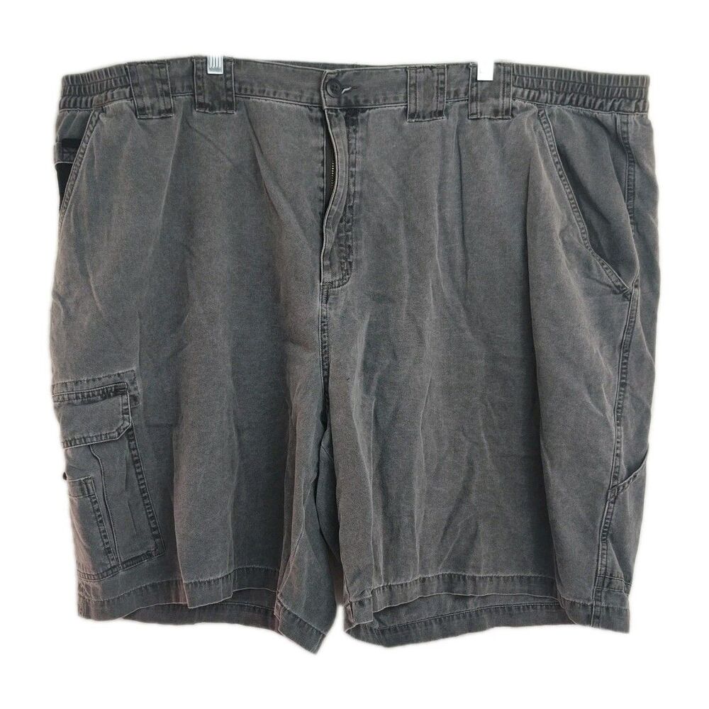 Field N' Forest Canvas‎ Cargo Shorts Men's Size 48 Gray Cargo Pocket